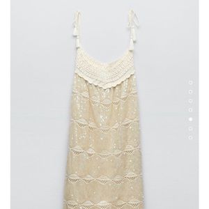NWT - Zara limited edition maxi sequin knit dress